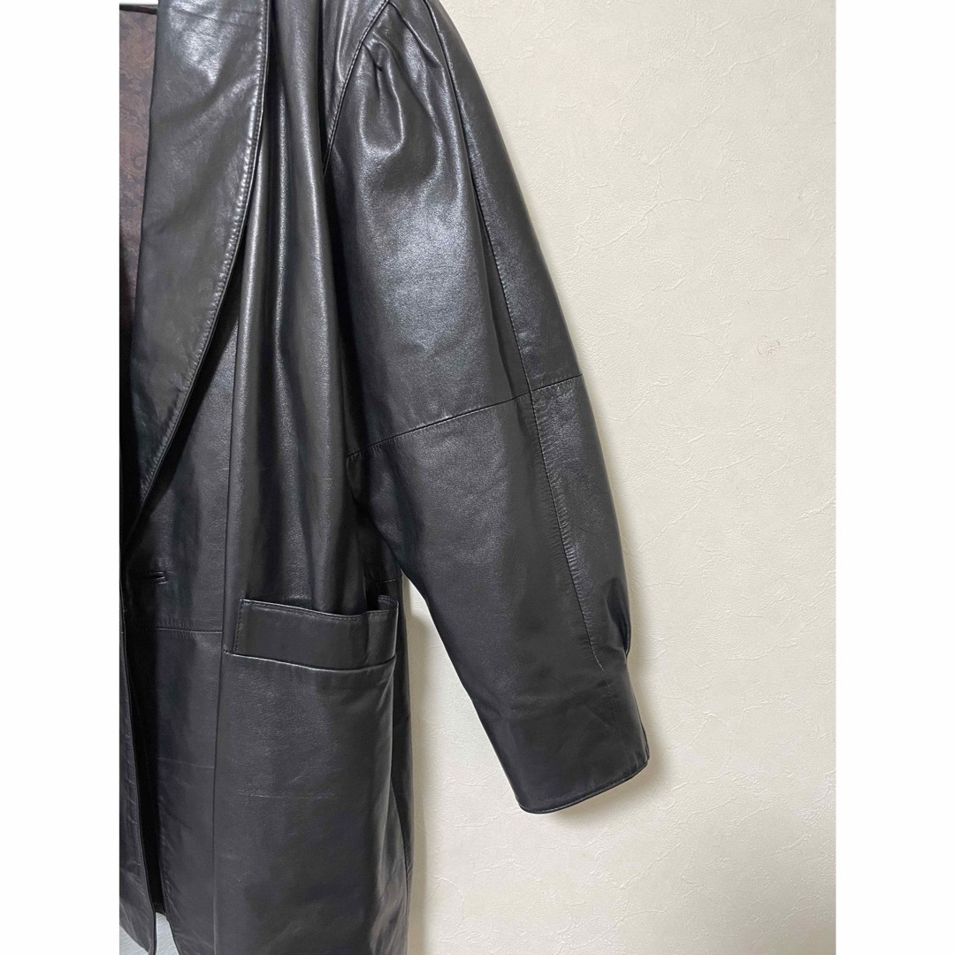 Ameri VINTAGE(アメリヴィンテージ)のcatax 牛革 レザージャケット 90's ヴィンテージ レディースのジャケット/アウター(ライダースジャケット)の商品写真