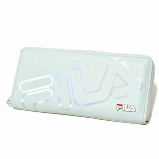 フィラ(FILA)のFILA 長財布 新品 ラウンドファスナー ビッグロゴ フィラ 水色 ブルー(財布)