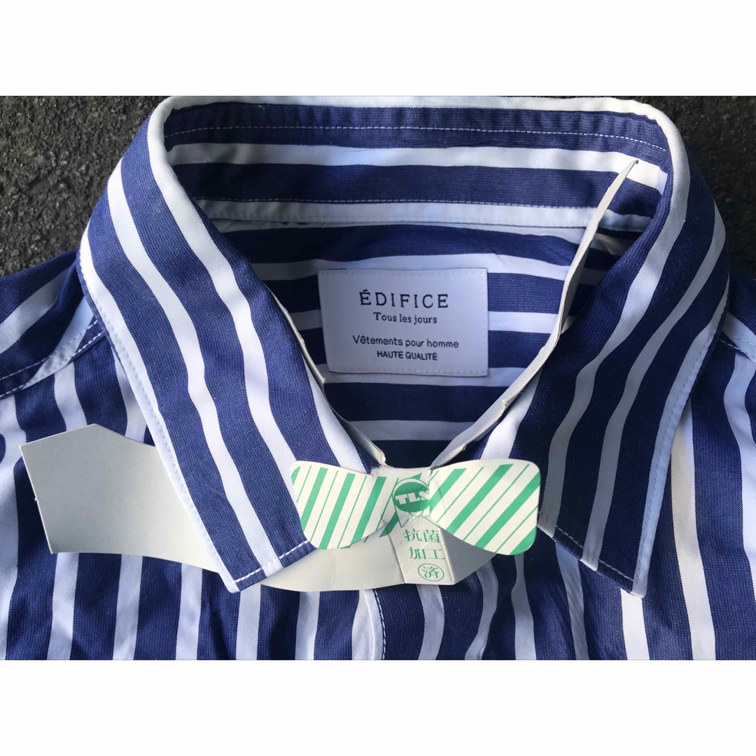 EDIFICE(エディフィス)の値下げ EDIFICE エディフィス 7部丈shirt Mens 44 メンズのトップス(シャツ)の商品写真