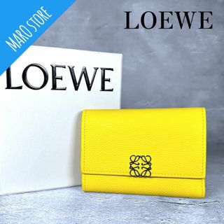 ロエベ(LOEWE)の【美品】LOEWE アナグラム バーティカルウォレット スモール 三つ折り財布(財布)