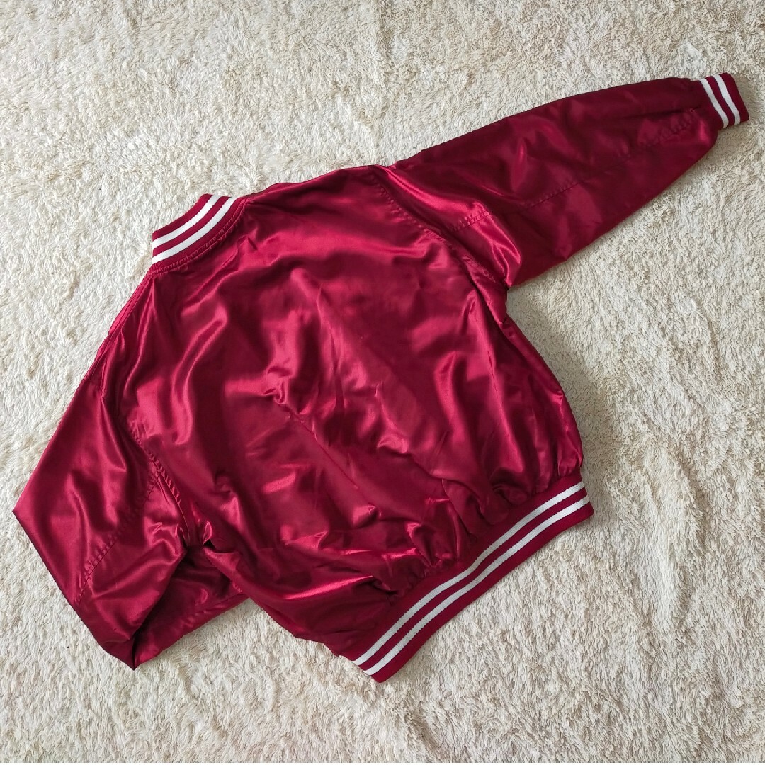 美品☆keboz ケボズ ビッグシルエット スタジャン 赤 Lサイズ 美品☆keboz ケボズ ビッグシルエット スタジャン 赤 Lサイズ