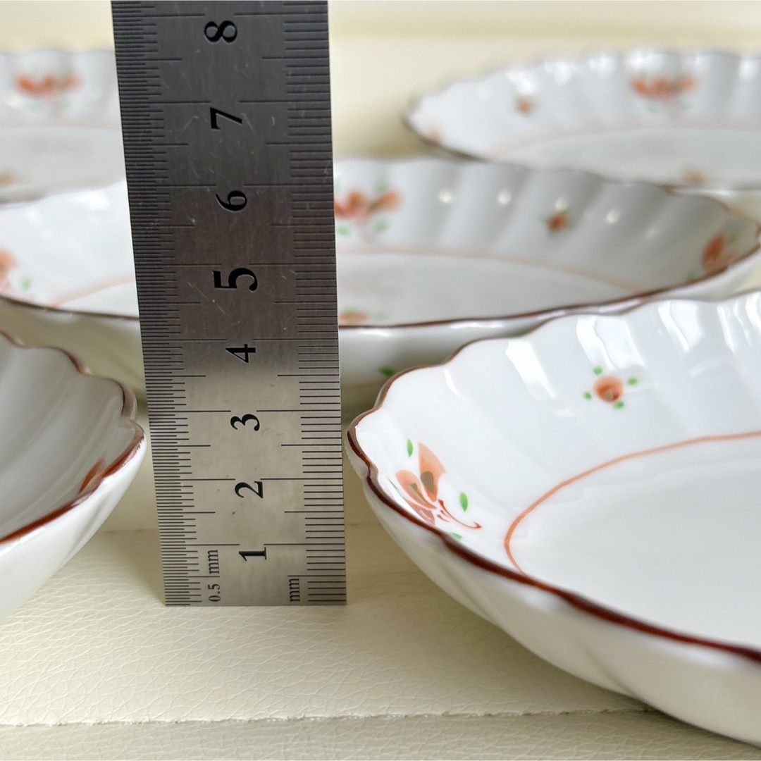 たち吉 - たち吉 菊割皿 楕円皿 5枚セット 赤絵 銘々皿 長皿 和 たち吉 - たち吉 菊割皿 楕円皿 5枚セット 赤絵 銘々皿 長皿 和