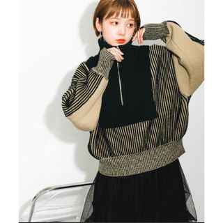 KBF - りり様ご専用です♪KBF WEB限定 フェザークルーニット🌸L.BEIGE