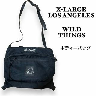 エクストララージ(XLARGE)のエクストララージロサンゼルス　ワイルドシングス　ボディーバック　黒(ボディーバッグ)