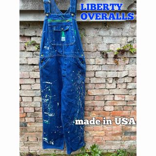 LIBERTY OVERALLS オーバーオール　ペイントオーバーオール(サロペット/オーバーオール)