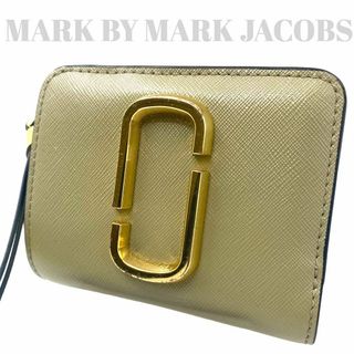 マークバイマークジェイコブス(MARC BY MARC JACOBS)のマークバイマークジェイコブス　折り財布　ゴールド　金具　グリーン(財布)