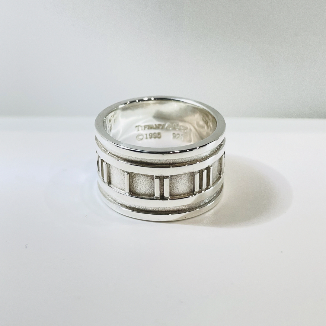 美品 ティファニー アトラス ワイド リング 15号 美品 ティファニー アトラス ワイド リング 15号