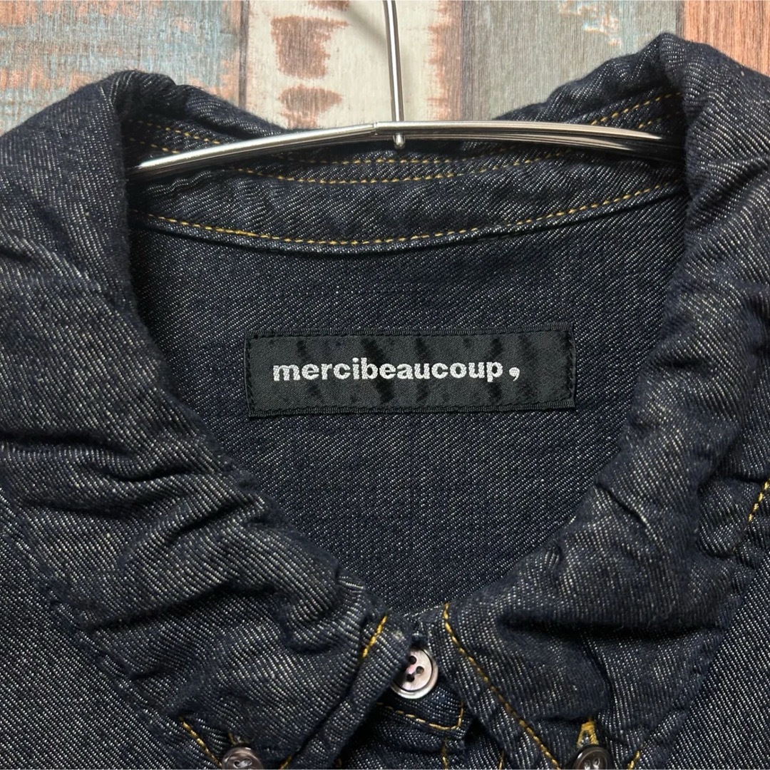 mercibeaucoup(メルシーボークー)のmercibeaucoup,　メルシーボークー　デニムジャケット　ビッグシャツ メンズのジャケット/アウター(Gジャン/デニムジャケット)の商品写真