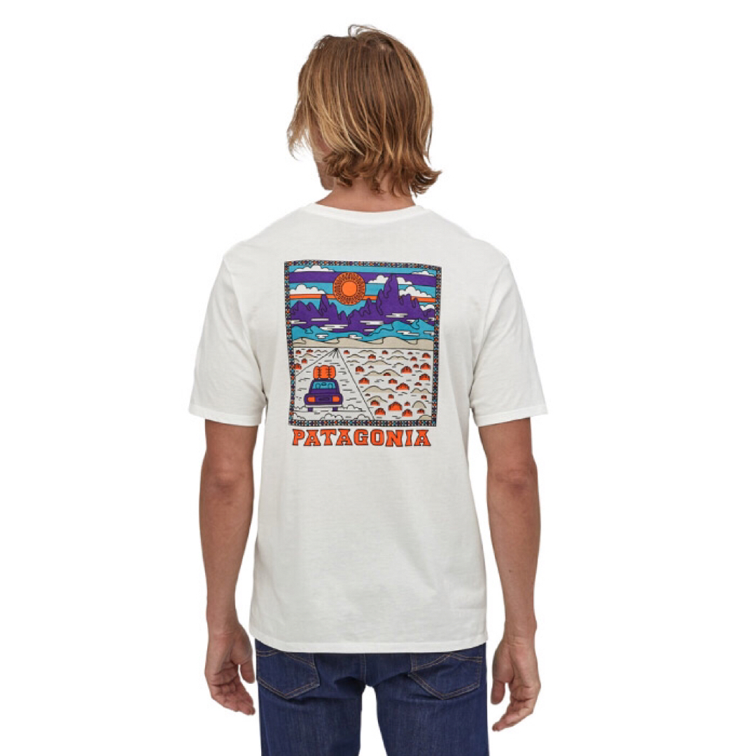 patagonia(パタゴニア)のpatagonia Tシャツ XS M's Summit Road ホワイト メンズのトップス(Tシャツ/カットソー(半袖/袖なし))の商品写真