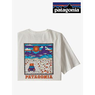 パタゴニア(patagonia)のpatagonia Tシャツ XS M's Summit Road ホワイト(Tシャツ/カットソー(半袖/袖なし))