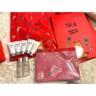 エスケーツー(SK-II)のSK-II ホリデーキツネトートバッグ、ポーチ、フェイシャルトリートメントセット(ノベルティグッズ)