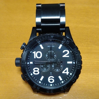 ニクソン(NIXON)のNIXON 51-30 CHRONO BLACK WHITE(腕時計(アナログ))