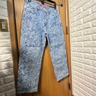 シュプリーム(Supreme)のSupreme  Script Jacquard Double Knee(デニム/ジーンズ)