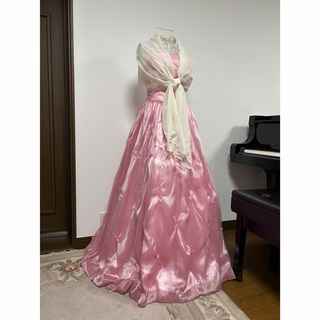 エメ(AIMER)の最終価格　AIMER（エメ）ピンクのドレス　７〜９号細身の方に(ロングドレス)