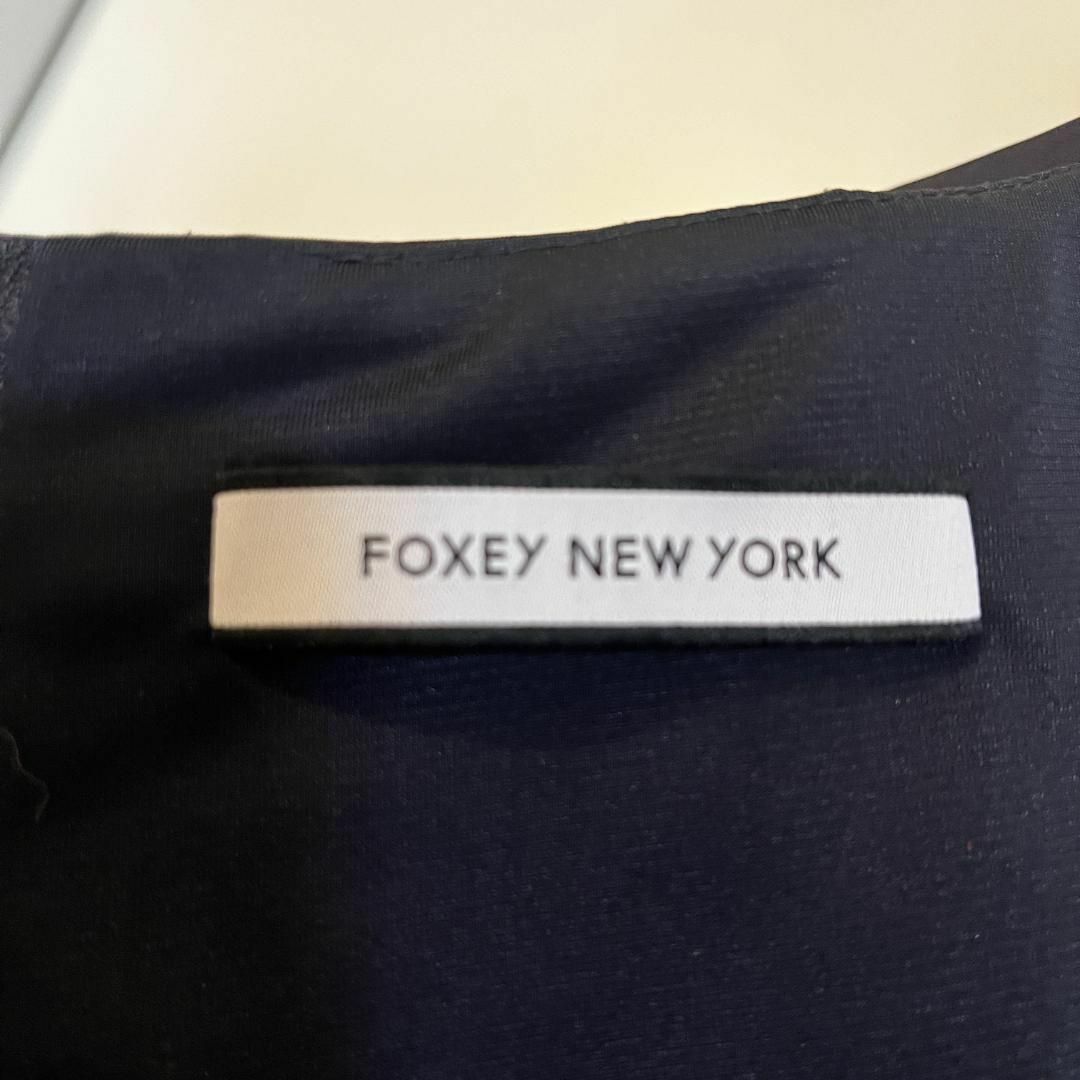 FOXEY NEW YORK(フォクシーニューヨーク)のFoxeyNewyork Primrose フレアワンピース ネイビー レディースのワンピース(ひざ丈ワンピース)の商品写真
