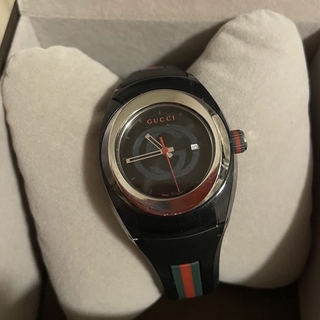 Gucci - 稼働品 グッチ 137.3 シンク デイト 腕時計 QZの通販 by shop ...