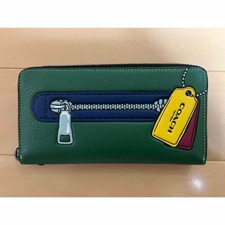 COACH - ギフト⭕️ コーチ 長財布 人気のブラック×チャコール 男女