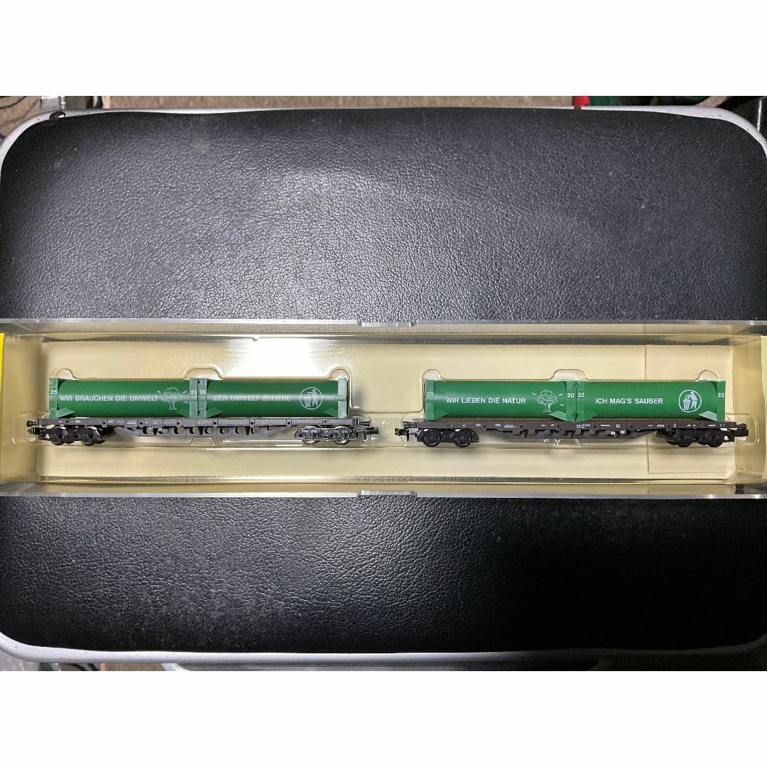 Minitrix 13854 Container wagon-Set  エンタメ/ホビーのおもちゃ/ぬいぐるみ(鉄道模型)の商品写真