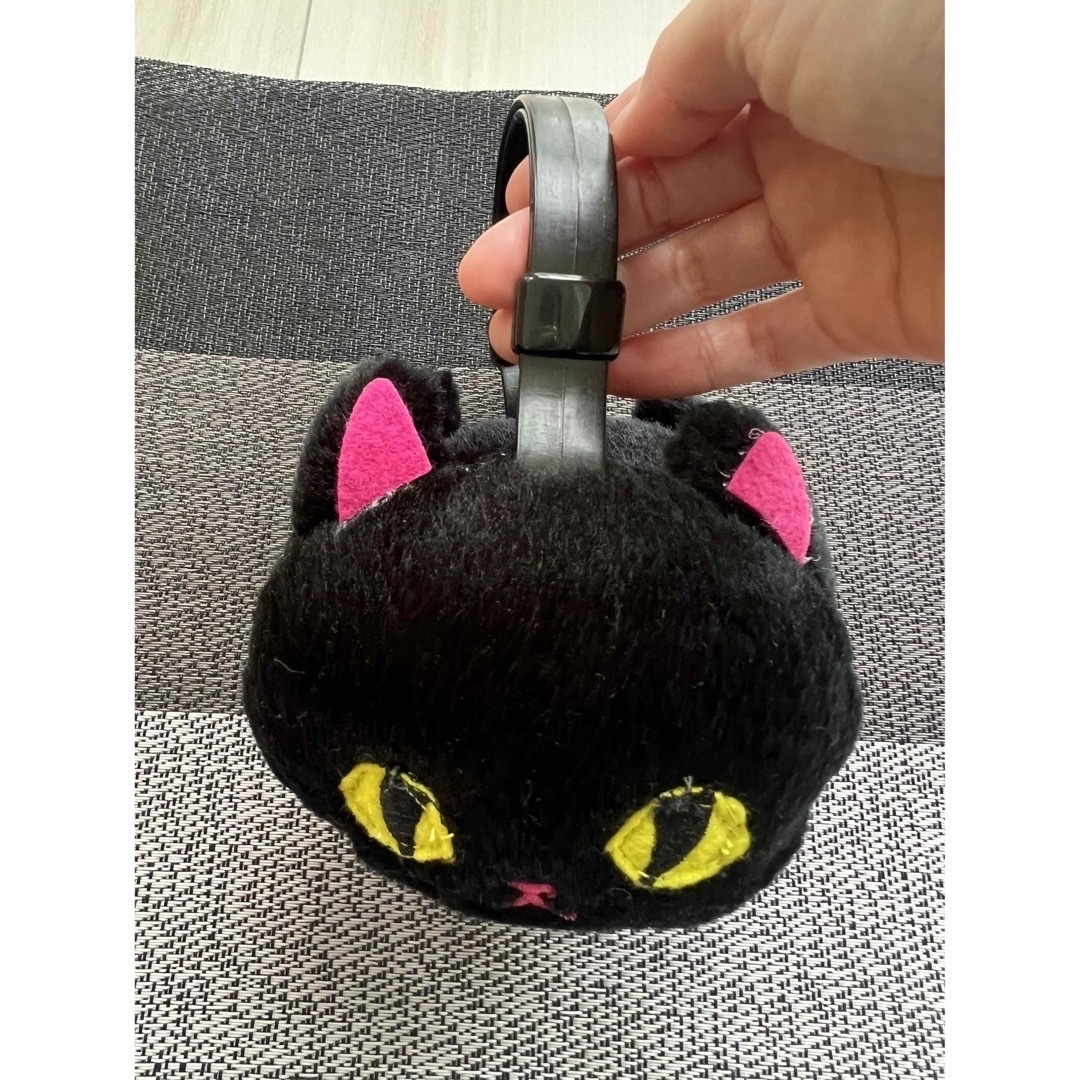 黒猫　ねこ　ぬいぐるみ　イヤーマフ 調節可能　耳当て　耳あて　キッズ　レディース レディースのファッション小物(イヤーマフ)の商品写真