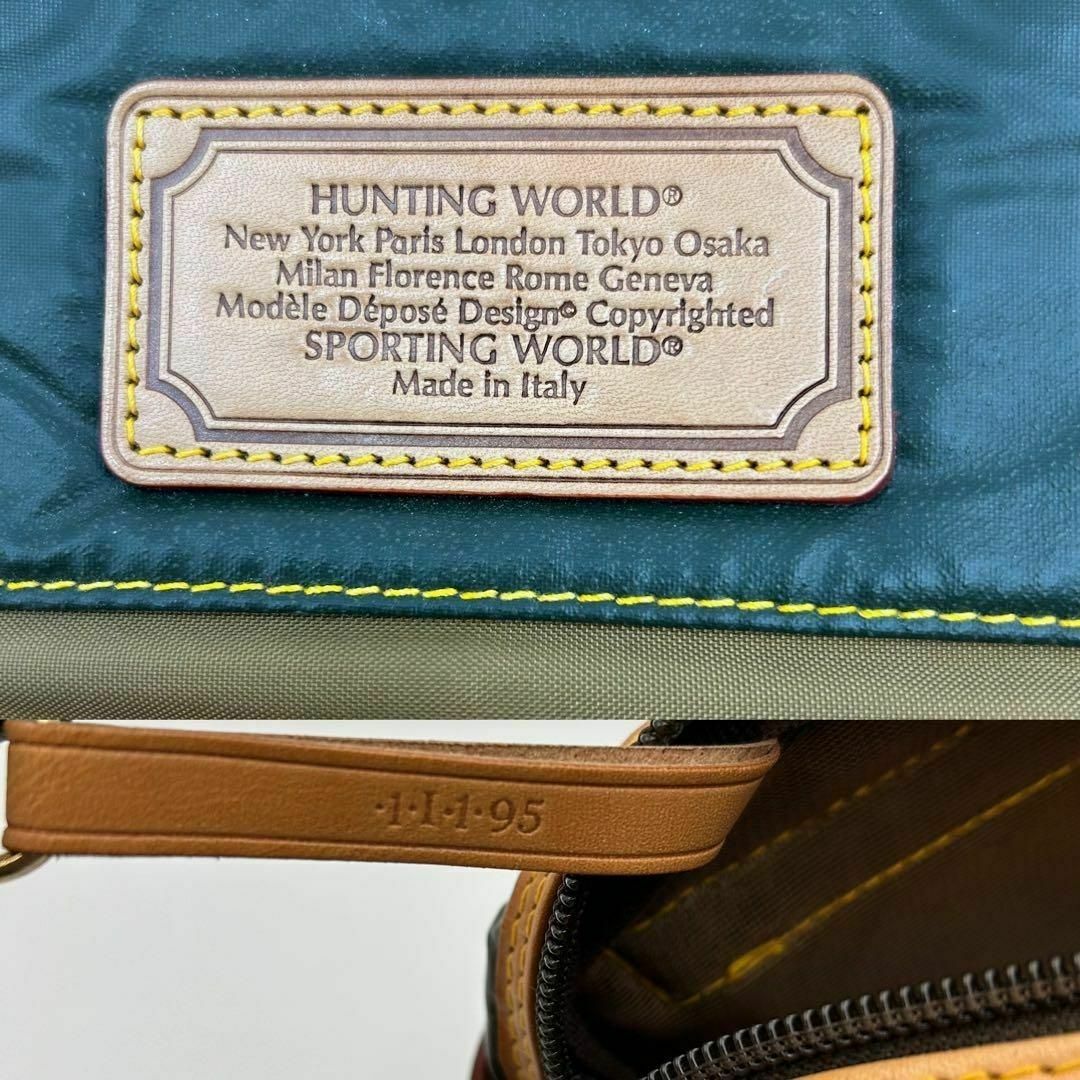 HUNTING WORLD(ハンティングワールド)のハンティングワールド　ショルダーバッグ　カメラバッグ　カーキ レディースのバッグ(ショルダーバッグ)の商品写真