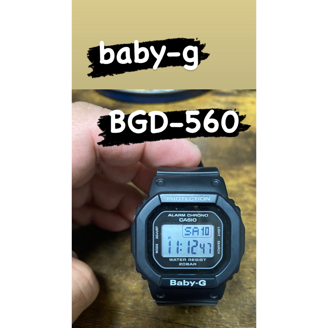 Baby-G(ベビージー)のCASIO baby-g BGD-560 g-shock 電池交換済み レディースのファッション小物(腕時計)の商品写真