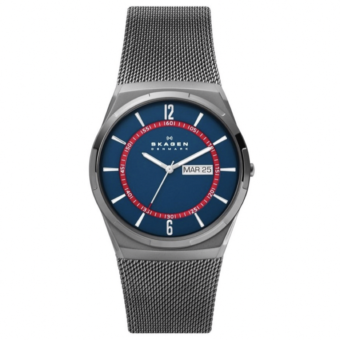 SKAGEN(スカーゲン)の【新品】SKAGEN MELBYE ブルー×チャコールシルバー メンズの時計(腕時計(アナログ))の商品写真