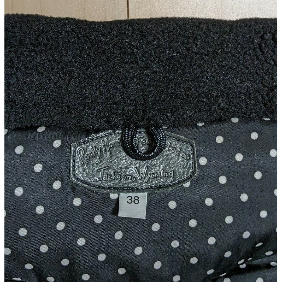 WACKO MARIA(ワコマリア)の38 美品 ロッキーマウンテン ワコマリア ダウンベスト ブラック ドット メンズのジャケット/アウター(ダウンベスト)の商品写真