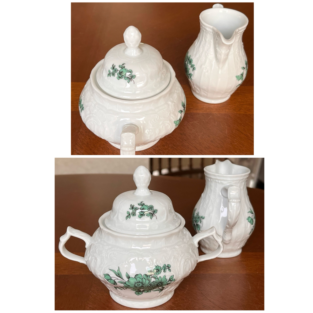 ローゼンタールクラシックローズグリーンティーポットセット 美品