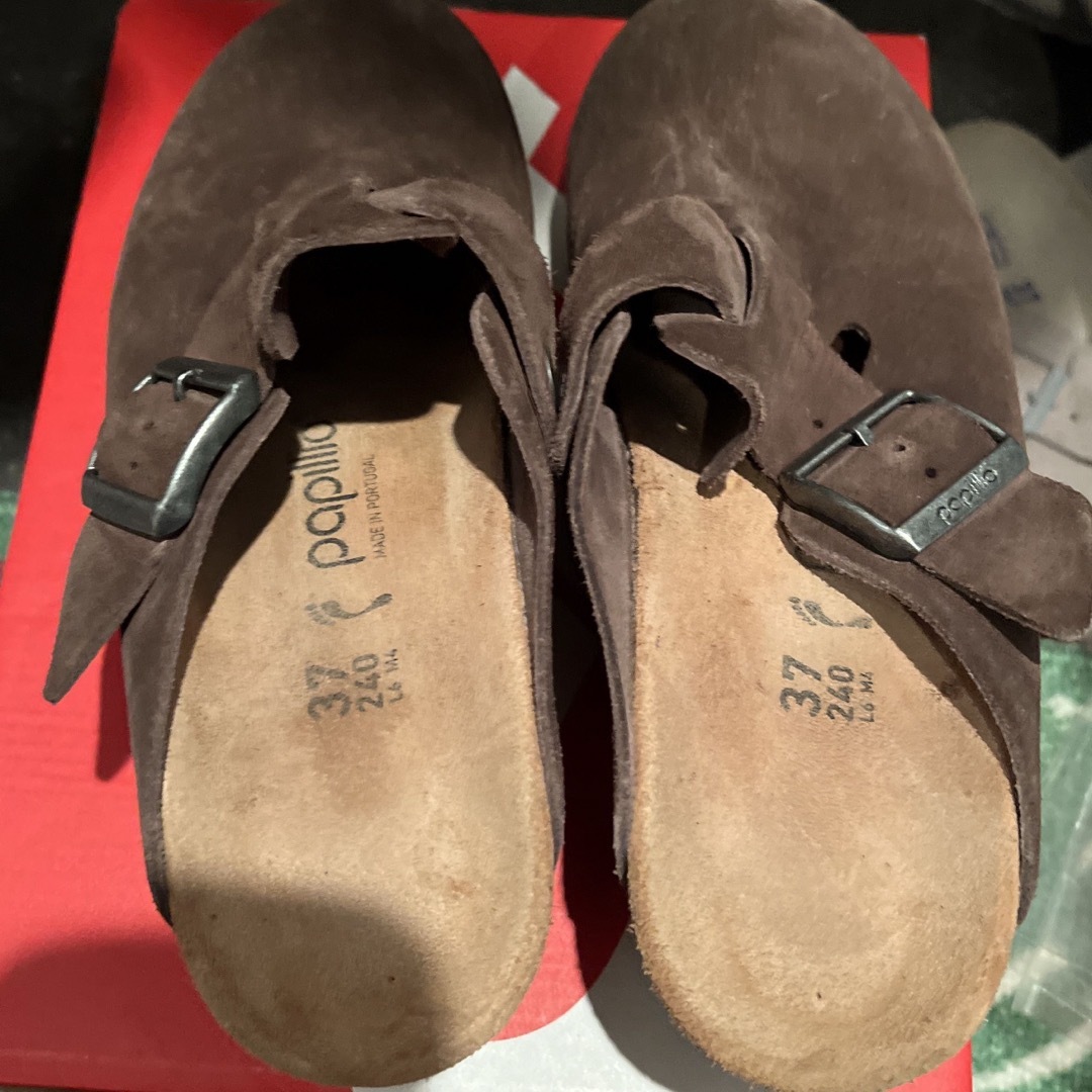 BIRKENSTOCK(ビルケンシュトック)のビルケンシュトック　ファニー　24cm  スエード　ブラウン レディースの靴/シューズ(スリッポン/モカシン)の商品写真