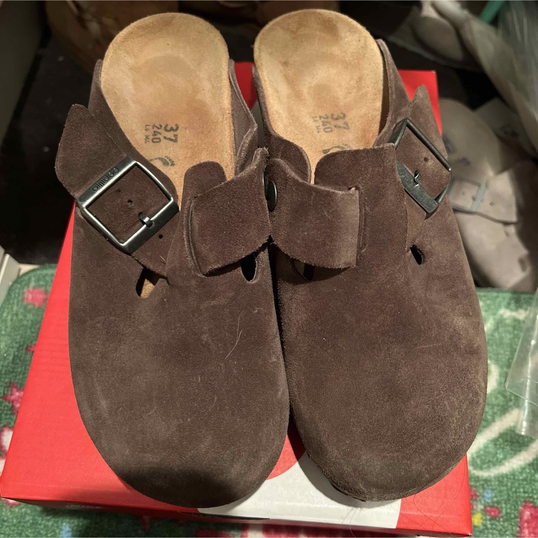 BIRKENSTOCK - ビルケンシュトック ファニー 24cm スエード ブラウンの 