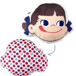 不二家 - ペコちゃん ふわふわクッション mini付録