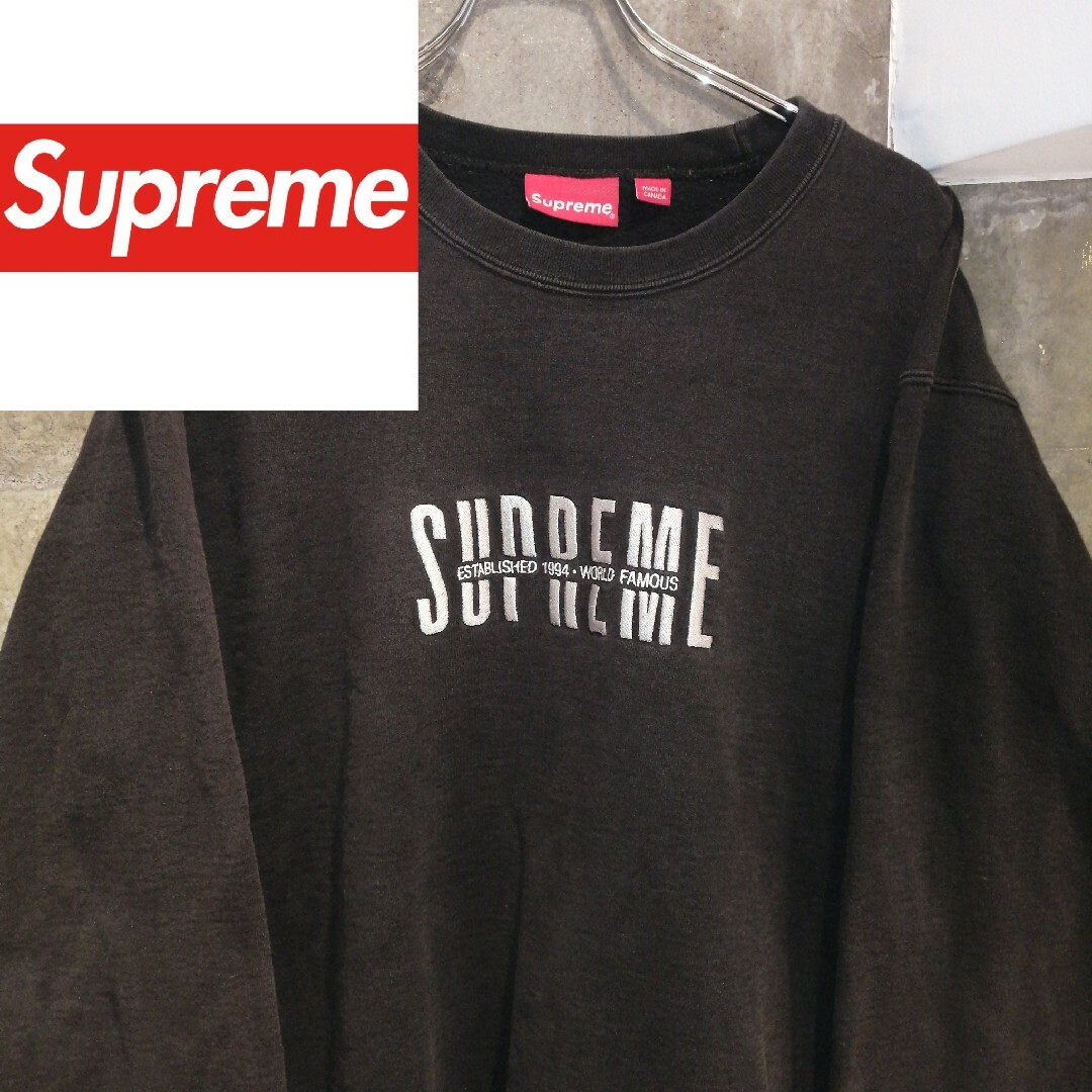 Supreme - 【XLサイズ刺繍ロゴ】Supreme World Famous Crewneckの通販