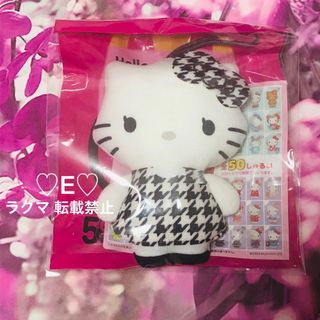 ハローキティ(ハローキティ)の💐新品🩷マクドナルド ハッピーセット キティちゃん 千鳥柄(ぬいぐるみ)