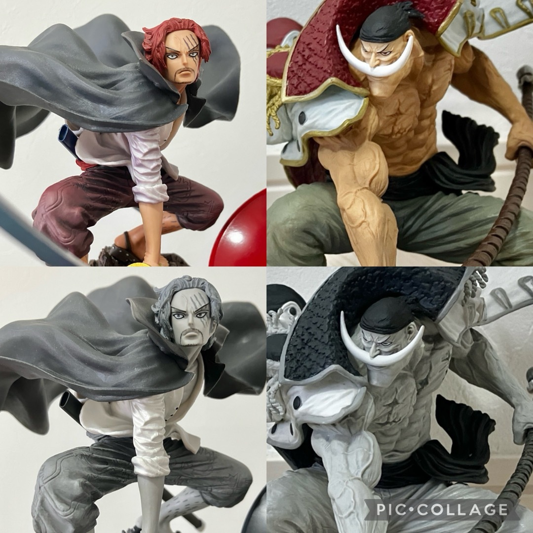 BANDAI - 一番くじ　メモリーズ2 白ひげ　ニューゲート  シャンクス　墨式　彩式　ニカ