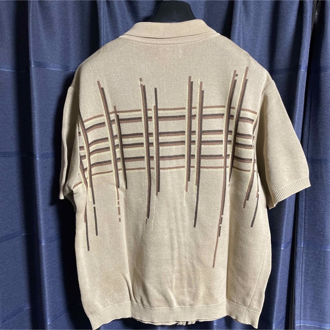 KIKO KOSTADINOV(キココスタディノフ)の【STEAF. 】[美品]23SS DRIP CHECKED KNIT メンズのトップス(ポロシャツ)の商品写真