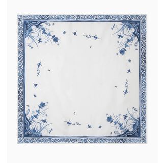 マメ(mame)のMame Hand Printed Silk Scarf - blue(バンダナ/スカーフ)