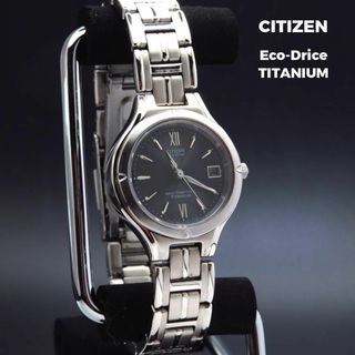 シチズン(CITIZEN)のCITIZEN Eco-Drive ソーラー腕時計 デイト チタン製(腕時計)