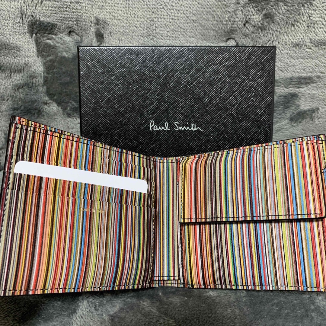 Paul Smith(ポールスミス)のポールスミス　財布　黒　二つ折り　新品未使用 メンズのファッション小物(折り財布)の商品写真