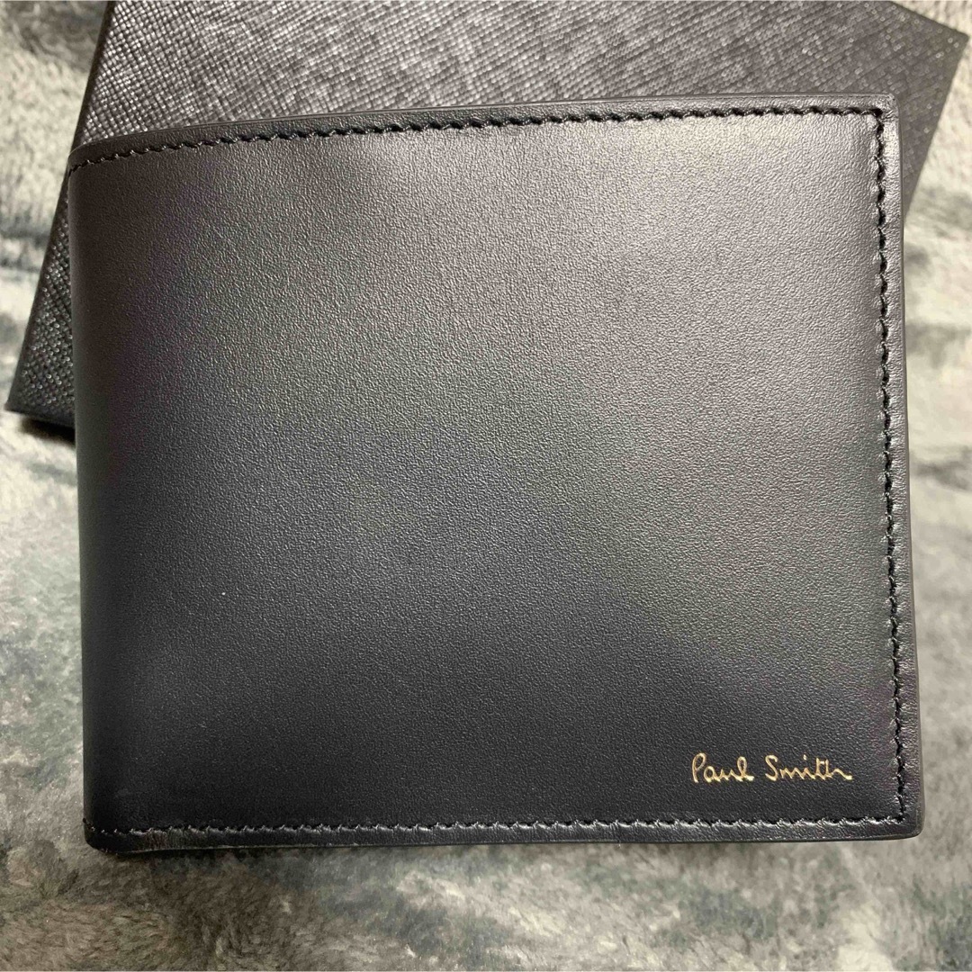 Paul Smith(ポールスミス)のポールスミス　財布　黒　二つ折り　新品未使用 メンズのファッション小物(折り財布)の商品写真