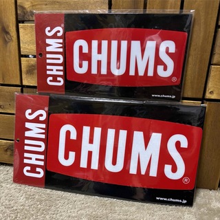 CHUMS - CHUMS（チャムス）ボートロゴ カーステッカー ラージ スモール 2枚セット