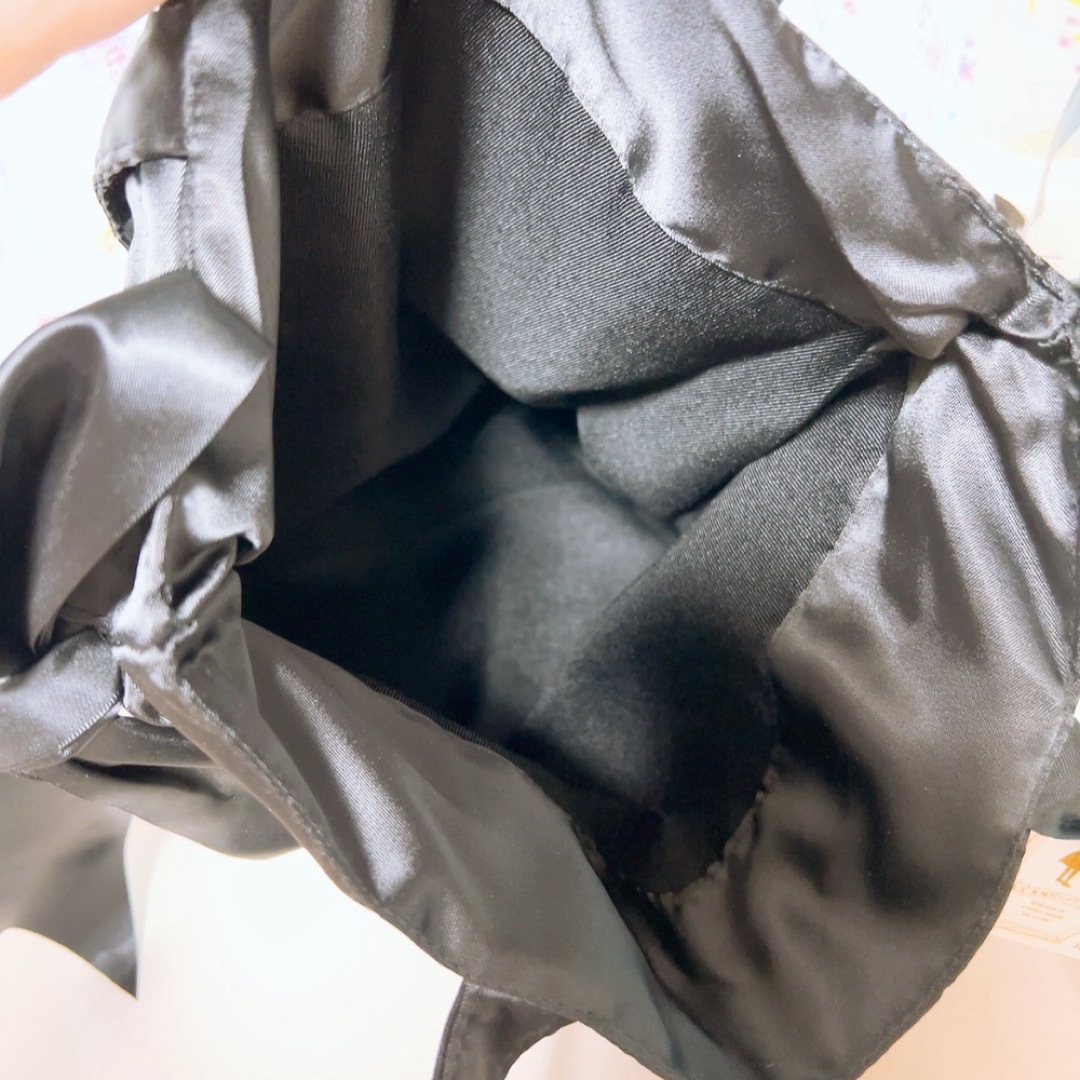 新品未使用タグ付き　水曜日のアリス　サテン　リボン　トート レディースのバッグ(トートバッグ)の商品写真