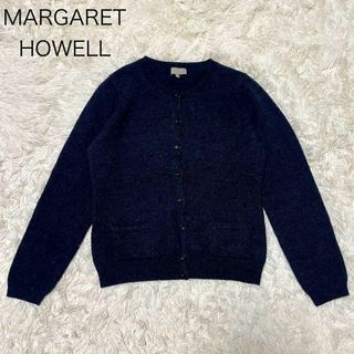 マーガレットハウエル(MARGARET HOWELL)の【MARGARET HOWELL】カーディガン グレー ウール Ｌ相当(カーディガン)