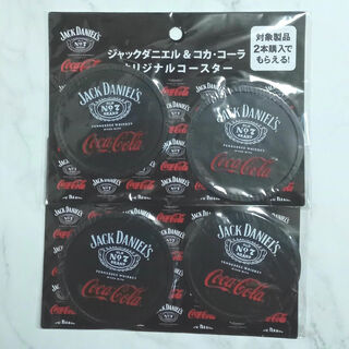 JACK DANIEL'S - ジャックダニエル　コカ・コーラ　コラボコースター　非売品　4枚　【送料込】