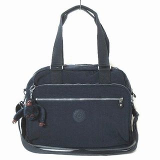 キプリング(kipling)のキプリング トラベルトートバッグ ショルダーバッグ ミニボストン ナイロン 紺(ショルダーバッグ)