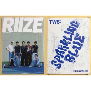 RIIZE TWS 韓国盤 アルバム CD トレカ 2枚セット 青 白(K-POP/アジア)