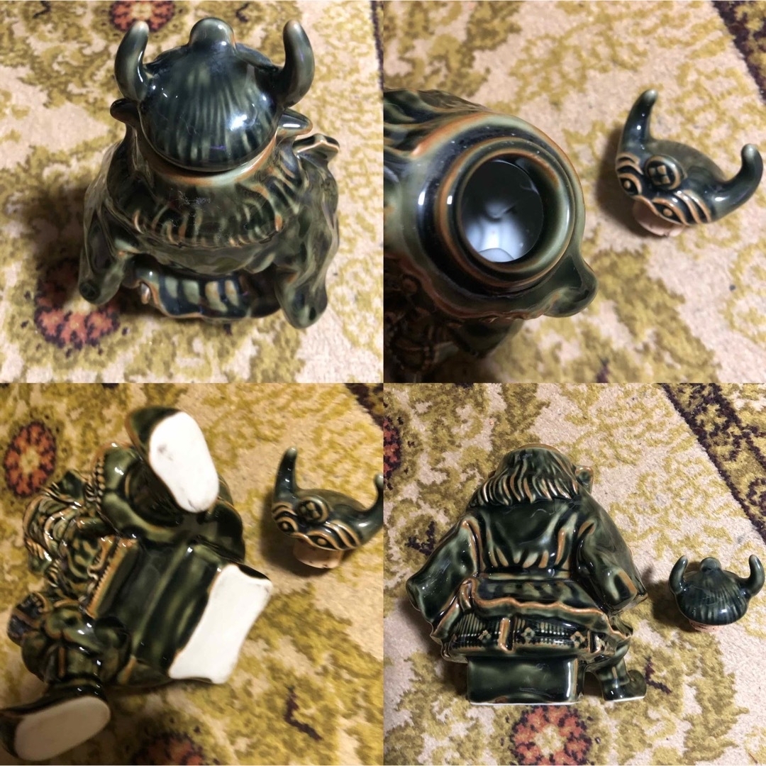 高質 超レア美品!武田信玄坐像陶器お酒壺 レトロ インテリア その他