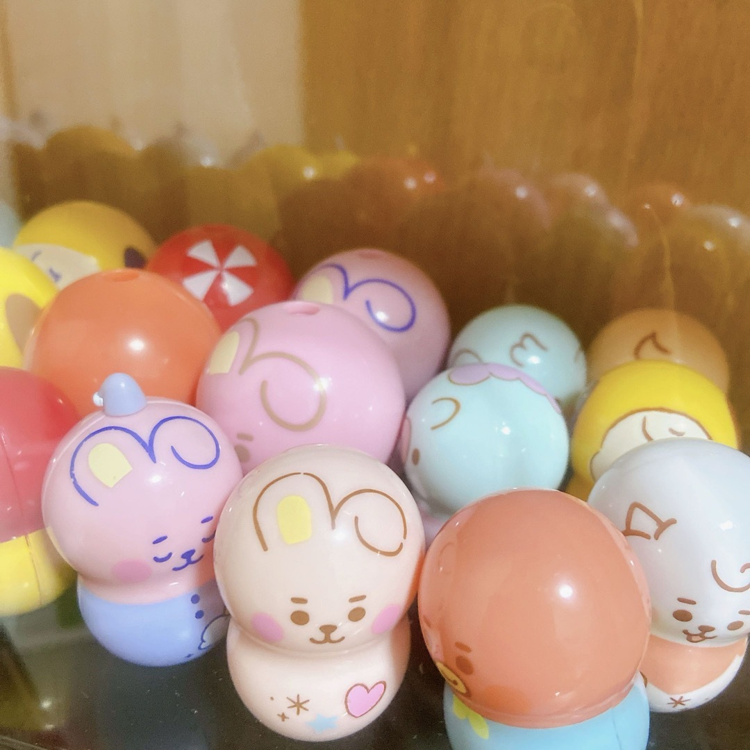 BT21(ビーティーイシビル)のbt21 つみつみだんごま　クーナッツ　各コンプ エンタメ/ホビーのおもちゃ/ぬいぐるみ(キャラクターグッズ)の商品写真