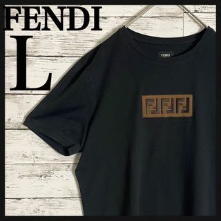 フェンディ(FENDI)の【現行• 即完売モデル】FENDI フェンディ ズッカ柄 刺繍ロゴ Tシャツ(Tシャツ/カットソー(半袖/袖なし))