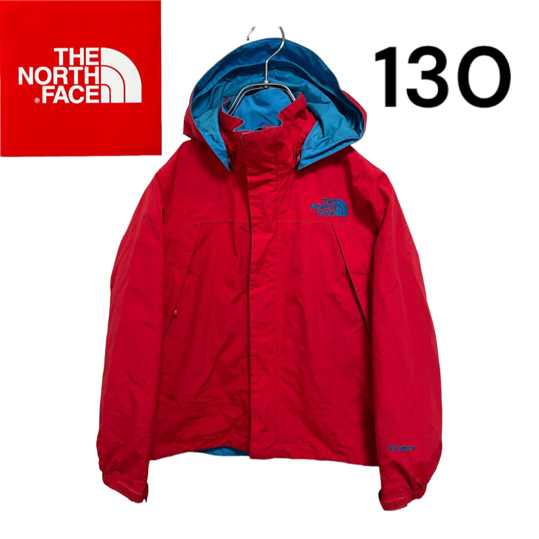 THE NORTH FACE(ザノースフェイス)の【最安値】ノースフェイス⭐︎HYVENT⭐︎マウンテンパーカー⭐︎レッド キッズ/ベビー/マタニティのキッズ服男の子用(90cm~)(ジャケット/上着)の商品写真