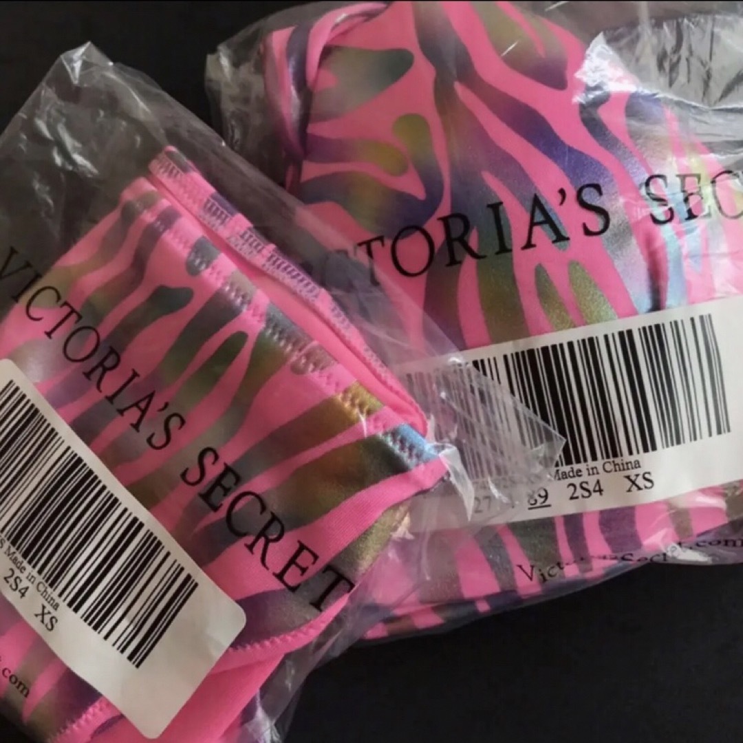 Victoria's Secret(ヴィクトリアズシークレット)のレア 新品 水着 ヴィクトリアシークレット ピンクタイガー柄 ミランダカー レディースの水着/浴衣(水着)の商品写真
